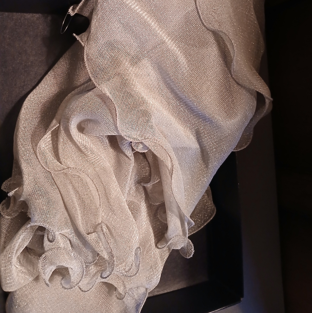 Silver shimmery scarf